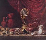PEREDA, Antonio de Stiil-life with a Pendulum sg Norge oil painting reproduction